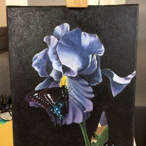 Iris Flower Oil Painting